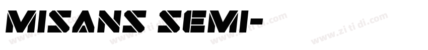 misans semi字体转换
